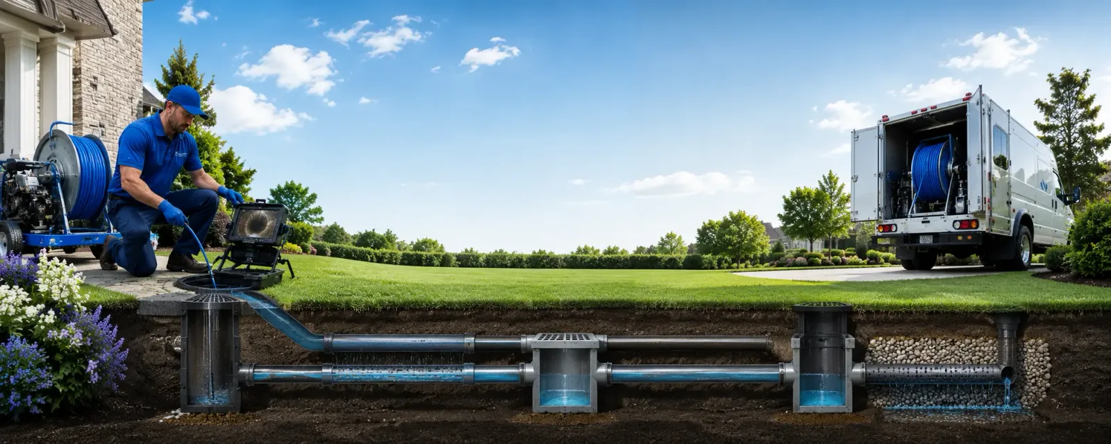 Outdoor drain cleaning information for Deerbrook, WI